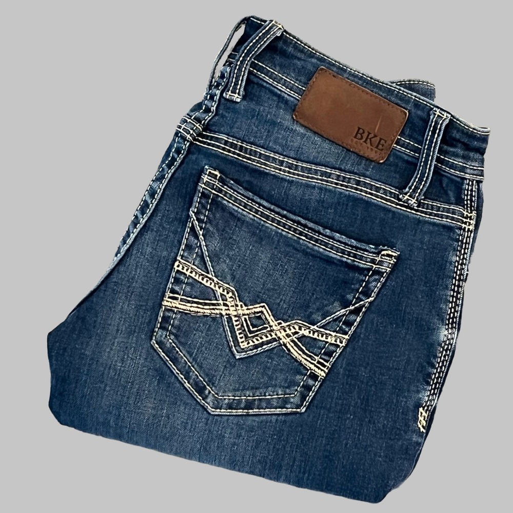 BKE Jeans Mens 29x30 Blue Denim Jake Straight